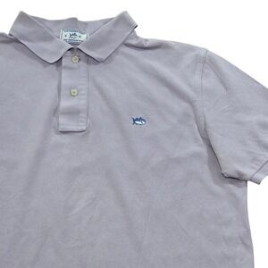 Southern Tide Mens Skipjack Polo Shirt Size M Purple Short Sleeve‎ Casual